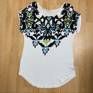 Apt. 9 White Scoop Neck Short Sleeve T-Shirt